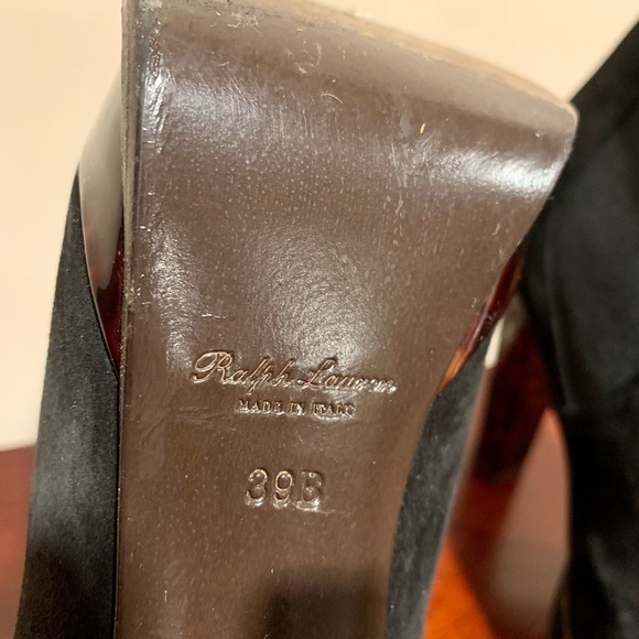 Ralph Lauren Purple Label Black Suede Boots - Picture 5 of 8